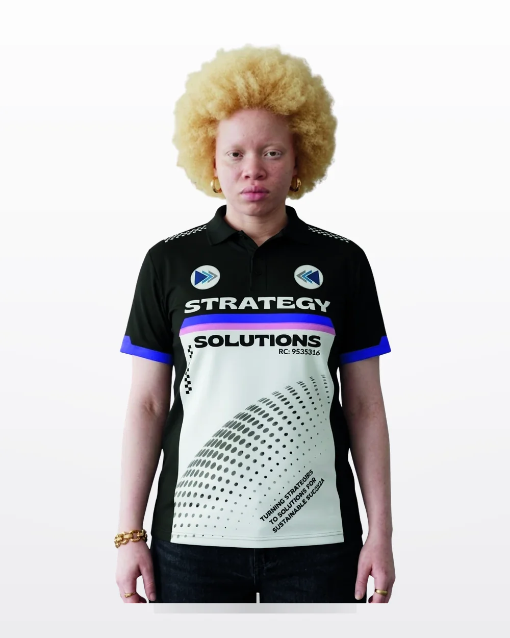 Corporate Sublimated Collar Polo — Full Custom Panel