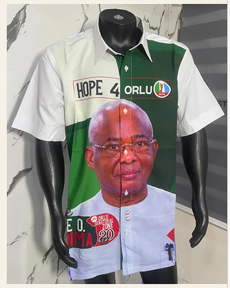 Campaign Button-Down — Portrait Front, Zone Panel