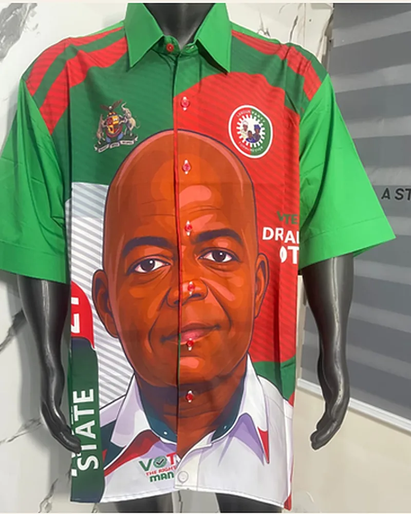 Campaign Button-Down — Full-Colour, Crest and Portrait